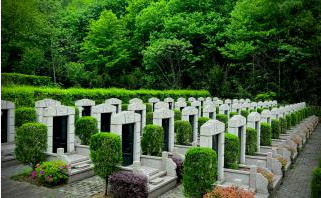 绿地墓碑