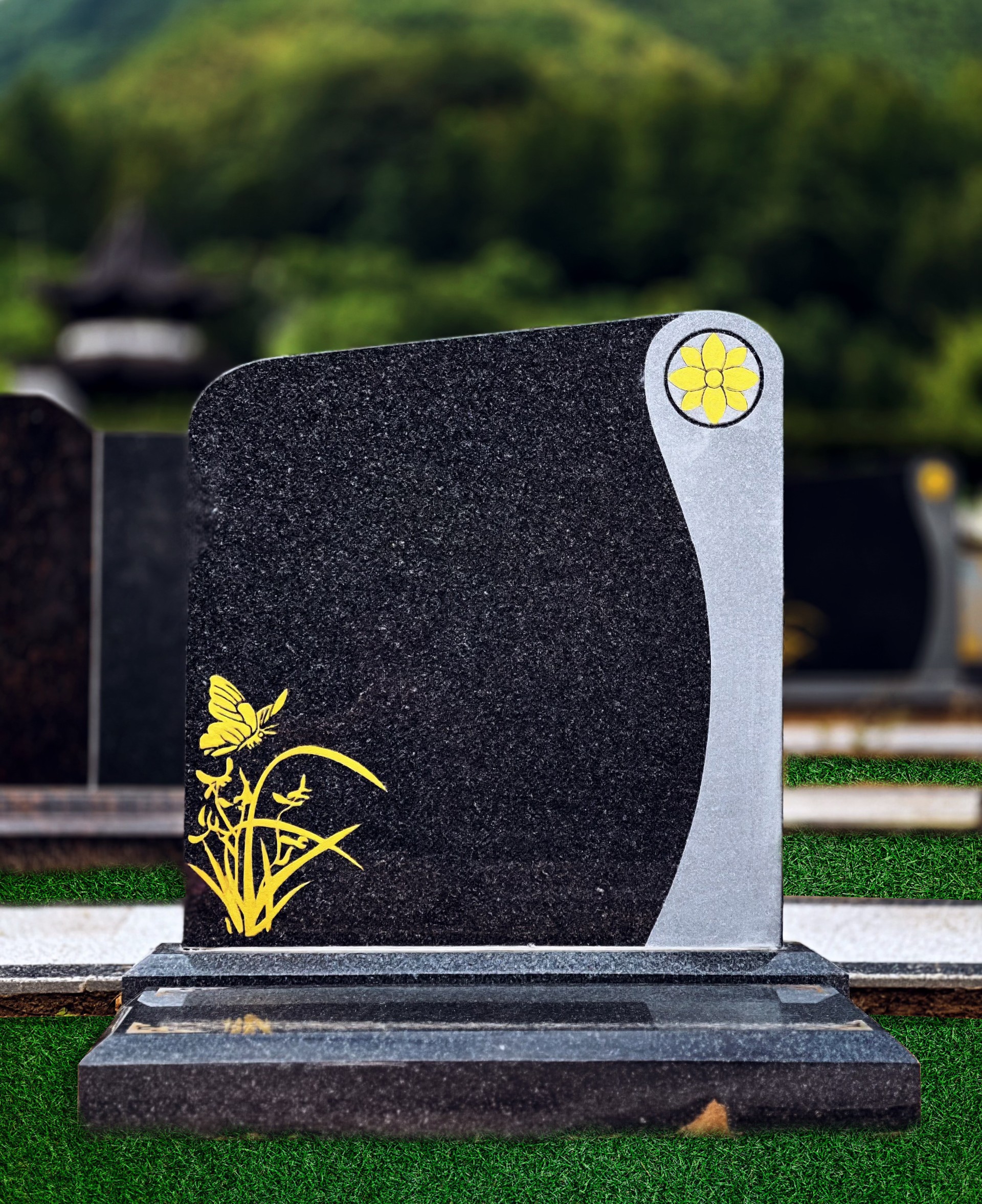 绿地墓碑